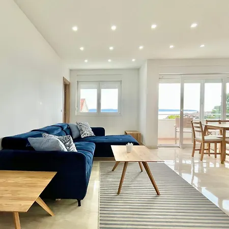 Luxury Sea View 100m From With Sunlit Terrace Okrug Gornji Salena * Trogir